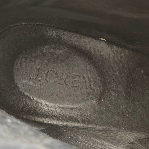 J. Crew Aggie Classic Black Leather Heeled Ankle Boot, Size 8.5, Made in Italy - Picture 9 of 10